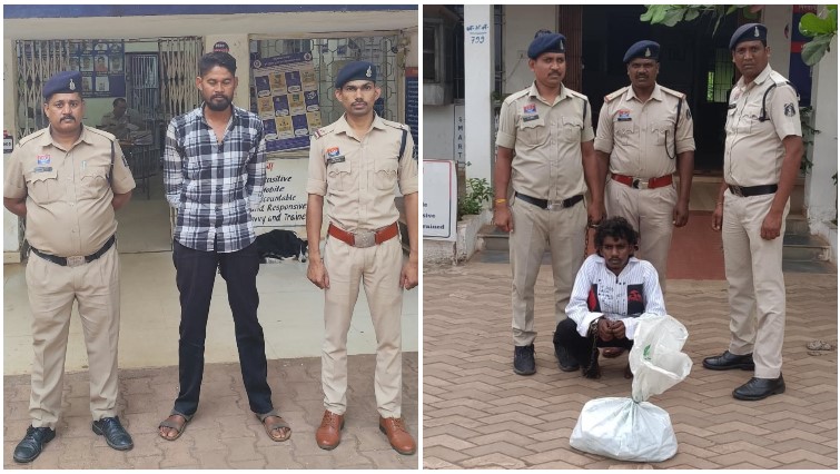 बरगद के पेड़ से मंदिर के पीछे तक शराब बिक्री का खेल! दुर्ग पुलिस की दो जगह दबिश, 63 पौवा देशी शराब के साथ दो आरोपी पकड़े गए