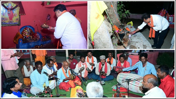 मंच से दूर, ग्रामीणों के बीच मंजीरा लेकर जसगीत गाने लगे डिप्टी CM विजय शर्मा! कबीरधाम के ढोंघा और कोडार में माता की भक्ति में झूमे उप मुख्यमंत्री, दर्शन के साथ सुनीं लोगों की समस्याएं और अधिकारियों को दिए त्वरित निराकरण के निर्देश