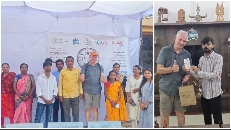 बस्तर की ढोकरा कला से बांस शिल्प तक, विदेशी मेहमान हुए मंत्रमुग्ध; स्थानीय कारीगरों के हुनर को सराहा, ‘अनुवेद’ उत्पादों को दिया थम्स-अप
