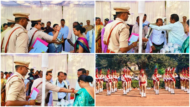 कर्तव्य और बलिदान को रायगढ़ पुलिस का नमन, शहीद परेड में 154 पुलिसकर्मियों को किया याद; शहीद परिवारों से मिले एसएसपी, समस्याओं के निराकरण का दिया भरोसा