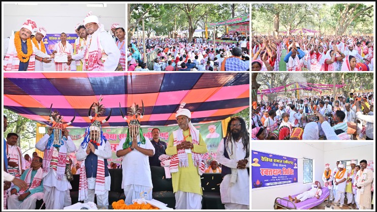 कंडोरा में उमड़ा जनसैलाब! दशई करम महोत्सव में 60 हजार से अधिक समाजजनों का जुटान, प्रकृति पूजा के साथ रक्तदान कर युवाओं ने दिया मानवता का संदेश
