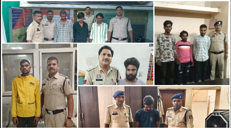 नवरात्रि-दशहरा में रायपुर पुलिस का सख्त एक्शन! नॉर्थ जोन के 5 थानों ने 10 दिनों में 177 लोगों पर की कार्रवाई, आबकारी से लेकर आर्म्स और जुआ एक्ट तक चला अभियान
