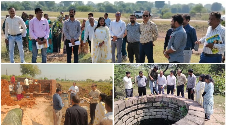 मजदूरों के बीच पहुंचे आयुक्त तारन प्रकाश सिन्हा, खुद ऐप में दर्ज की हाजिरी! बेमेतरा में रोजगार, जल संरक्षण और निर्माण कार्यों का लिया जायजा