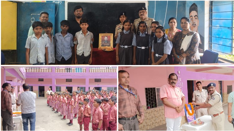जिस स्कूल में सीखी शिक्षा, वहीं गूंजा शहीद ललित खरसन की शहादत का सम्मान! पुलिस स्मृति सप्ताह में जांजगीर पुलिस ने दीप प्रज्ज्वलित कर वीर जवान को दी भावभीनी श्रद्धांजलि