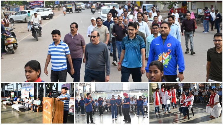 बिलासपुर रेलवे स्टेशन पर नुक्कड़-नाटक से दिया भ्रष्टाचार मिटाने का संदेश! ‘सत्यनिष्ठा से समृद्धि’ थीम पर निकली प्रभात फेरी, ईमानदारी और पारदर्शिता अपनाने की अपील