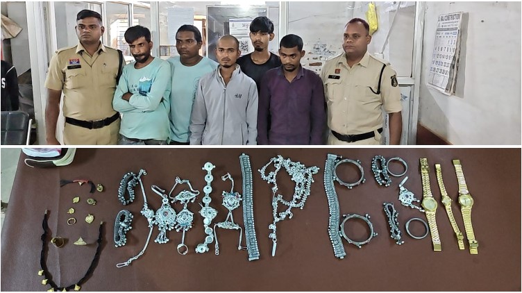 परिवार घर छोड़कर गया, पीछे से चोरों ने तोड़ डाले ताले और लॉकर! सूने मकान से सोने-चांदी के जेवर, बर्तन और घड़ी पार, बिलासपुर पुलिस ने 5 आरोपियों और एक अपचारी बालक को पकड़ा, ₹2 लाख का माल बरामद