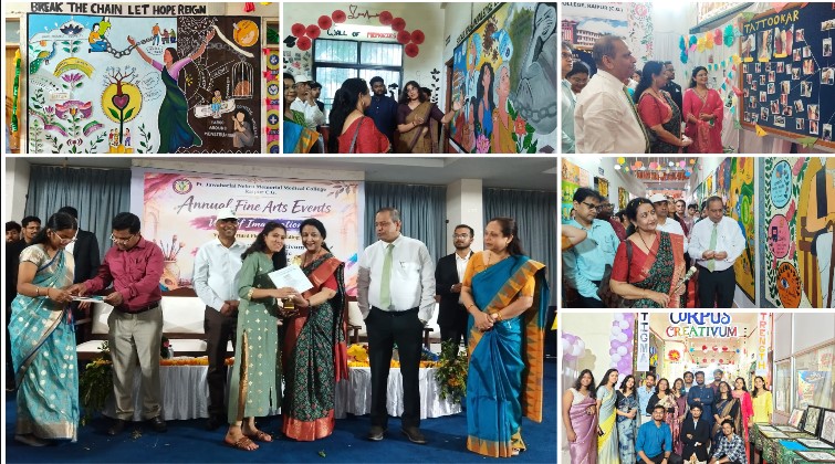 पोस्टर, रंगोली और लाइव स्केचिंग के पीछे छिपे हैं जिंदगी के गहरे संदेश! रायपुर मेडिकल कॉलेज के फाइन आर्ट्स उत्सव में छात्रों ने कला के जरिए मानसिक स्वास्थ्य, संवेदना और जीवन के सफर को किया जीवंत।