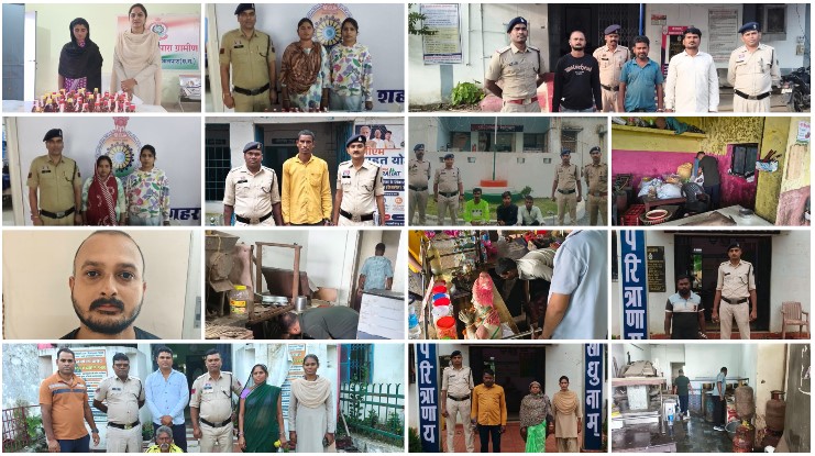 सोमवार से गुरुवार तक गुपचुप निगरानी, शुक्रवार तड़के पुलिस का एक साथ धावा! बलौदाबाजार में ‘ऑपरेशन प्रहार’ से मचा हड़कंप, 13 अवैध शराब विक्रेता समेत 22 आरोपी गिरफ्त में; 206 पाव देसी शराब और 63 लीटर महुआ शराब बरामद