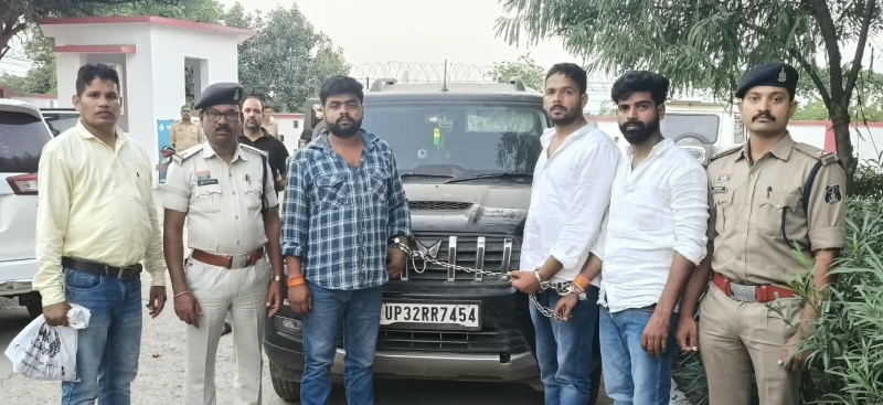 रात 9 बजे मिली अपहरण की सूचना, 12 घंटे में UP तक पहुंची रायपुर पुलिस: CCTV, टोल डेटा और तकनीकी ट्रैकिंग से स्कॉर्पियो का पीछा, अहरौरा में नाकाबंदी कर 3 आरोपी दबोचे