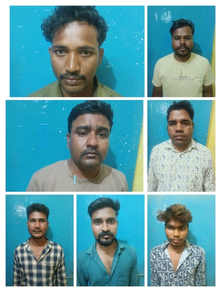 जुए के फड़ पर बिर्रा पुलिस की अचानक दबिश, 7 जुआरी रंगेहाथ गिरफ्तार! मौके से नकदी और 52 पत्ती ताश जब्त, जुआ प्रतिषेध अधिनियम के तहत कार्रवाई