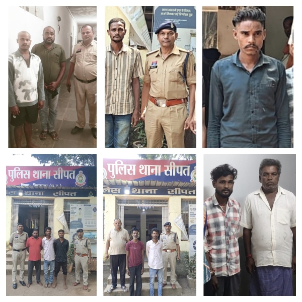 फरार वारंटियों पर पुलिस का शिकंजा, ‘ऑपरेशन प्रहार’ के तहत सीपत पुलिस की लगातार दबिश; 15 दिनों में 11 स्थायी वारंटी पकड़कर न्यायालय के हवाले