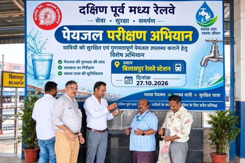 रेलवे स्टेशन पर मिलने वाला पानी कितना सुरक्षित? दक्षिण पूर्व मध्य रेलवे ने शुरू किया विशेष जांच अभियान, 324 स्टेशनों समेत कॉलोनियों-अस्पतालों के जल स्रोतों की भी हो रही निगरानी